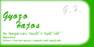 gyozo hajos business card